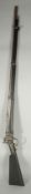 A SHARP'S TYPE SLANT BREECHED PERCUSSION RIFLE. 57