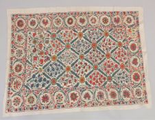 A KILIM WALL HANGING.