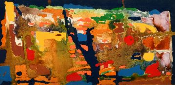 Modern British, 'Sea Light II', oil on paper, inscribed and with London '73 in pencil on mount, 6