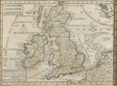 An 18th Century hand-coloured map of 'Glocester & Monmouth', engraved forJ. Harrison, 15