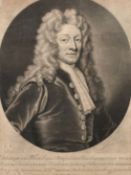Smith after Kneller, a portrait of Christopher Wren, 13
