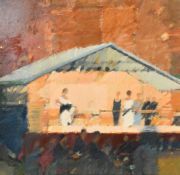 Richard Bowden (20th Century) 'Carmen at Mottisfont', oil on board, signed, artists label verso, 24