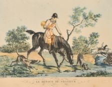 Debucourt after Carle Vernet, a pair of 19th Century French hunting prints, 12.75