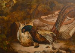 English School (19th Century), The days bag, oil on canvas, 23.5