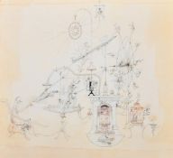 After Rowland Emett, 'The Little Witwater Home Gold Machine', limited edition print, signed in