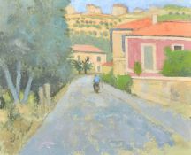 Martin Mackeown (b. 1931) Irish, a group of three oil on board landscape paintings, two signed,