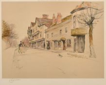 After Cecil Aldin, 'The Maypole', (Kings Head) at Chigwell, limited edition print, signed in