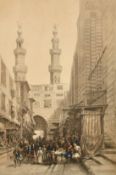 After David Roberts, a tinted print of Cairo, 19