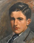 Paul Paul (1865-1937), a head study of a boy, oil on canvas laid down, 10