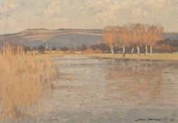 John Alfred Haggis (1897-1968), 'Bredon on the Avon', oil on board, signed, 10