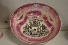 A lustreware bowl.