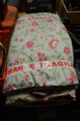 A large pair of floral curtains 108