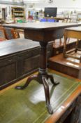 A 19th century mahogany tripod table.