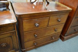 A Victorian mahogany chest of drawers.
