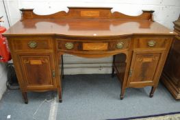 A good large Edwardian inlaid mahogany sideboard.