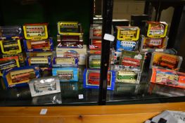 A good collection of boxed Corgi buses.