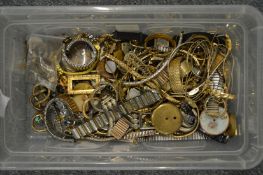 A quantity of watch parts and straps etc.