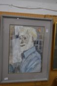 Russell, Bust length portrait of the actor Richard Harris together with another depicting Richard