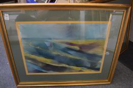 Abstract landscapes, a pair and other works of art.