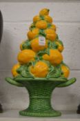 A Casa Pupo model of lemons in a basket.