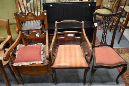 Three various chairs.