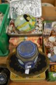 Buttons, sewing thread, tins etc.