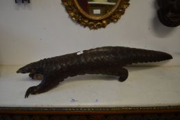 A Victorian stuffed pangolin.