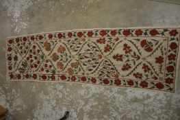 A good Eastern floral embroidered textile.