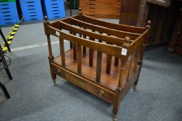 A reproduction mahogany Canterbury.