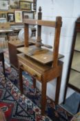 A 19th century mahogany book or clothes press.