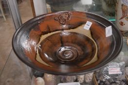 A studio pottery bowl.