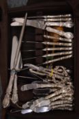 Reed & Barton, quantity of sterling silver handled flatware.
