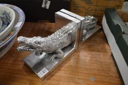 A novelty pair of book ends.