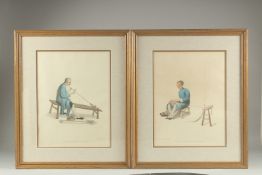 TWO HAND PAINTED PRINTS OF ORIENTAL SUBJECTS, Dadley, London: published May 4 1799 by W. Miller, Old