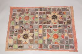 A LARGE INDIAN TEXTILE.