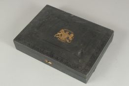 A BOX OF VERY EARLY DEEDS.