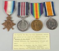 202501. PTE. G GODDALL, 4TH BN (T. E). GORDON HIGHLANDERS (Port Soy). MILITARY MEDAL AND THREE