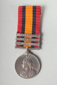 8432. PTE. A GILCREST. ARG SOUTH HIGHLANDERS. QUEEN'S SOUTH AFRICA MEDAL with three bars.