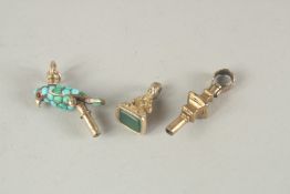 THREE VARIOUS WATCH KEYS.