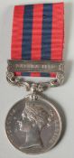 1264. PTE. C. PEART. 2ND BTN. SEAFORTH HIGHLANDERS. INDIA GENERAL SERVICE MEDAL AND BAR. HAZARA,
