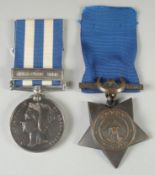 1806. PTE. J. MCBRIDE. 2ND K. O. S. B. EGYPT MEDAL, GEMAIZAH, 1888 BAR, KHEDIVE'S STAR.