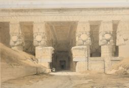 David Roberts, 'Dendera', 19th Century lithograph, published by F.G. Moon, 14