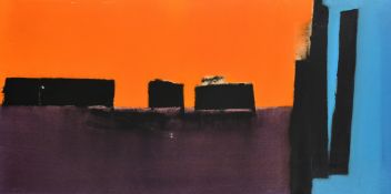 Runir, late 20th Century French School, an abstract composition, oil on canvas, signed verso, 19.75