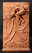 Paul Day (b. 1967), a sleeping female nude, terracotta, signed and dated 1997, height - 31