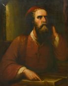 Early 19th Century Continental School, a portrait of a priest with an open book, oil on canvas,