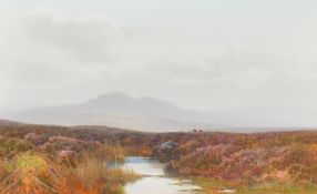 Frederick J. Widgery, 'Saddle Tor Dartmoor', watercolour and gouache, signed, labels verso, 10.75