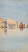 James Alfred Aitken (Late 19th Century), 'The Doges Palace', watercolour, signed, 7.25