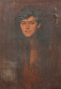 Early 20th Century, probably Continental School, a head and shoulders portrait of a figure, oil on
