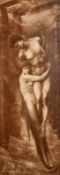 After Burne Jones, An antique photographic print, 'The depths of the sea', script verso, 20.75