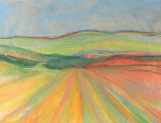 Jeff Hoare (1923-2019) British, 'Provence Summer', pastel, titled verso, 18